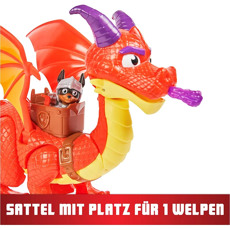 PAW Patrol Rescue Knights Sparks the Dragon mit Flügeln und der Welpen-Actionfigur Claw Kinderspielzeug 3 Jahr(e) Mehrfarbig – Bild 3