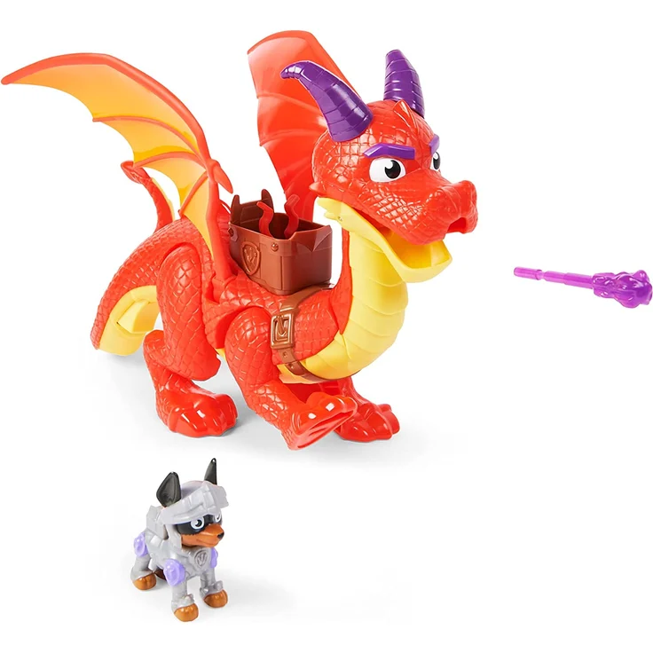 PAW Patrol Rescue Knights Sparks the Dragon mit Flügeln und der Welpen-Actionfigur Claw Kinderspielzeug 3 Jahr(e) Mehrfarbig – Bild 8