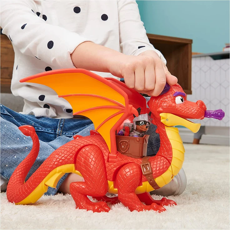 PAW Patrol Rescue Knights Sparks the Dragon mit Flügeln und der Welpen-Actionfigur Claw Kinderspielzeug 3 Jahr(e) Mehrfarbig – Bild 7