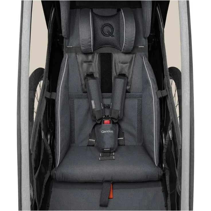Qeridoo 'Kidgoo 1' Fahrradanhänger 2022, Navy Blue, 1-Sitzer – Bild 4