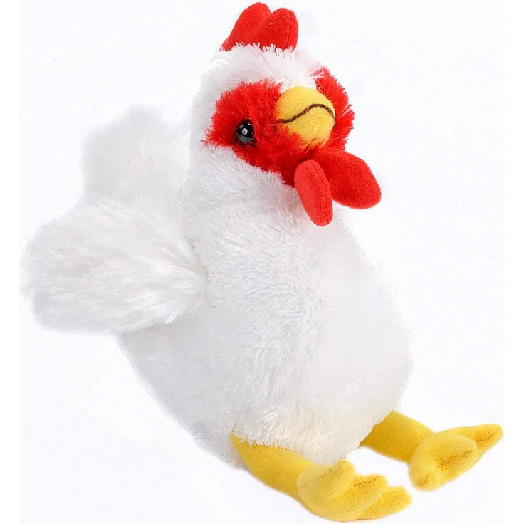 Wild Republic - 18093 - Hug ems Huhn Plüschtier - 18 cm - weiß