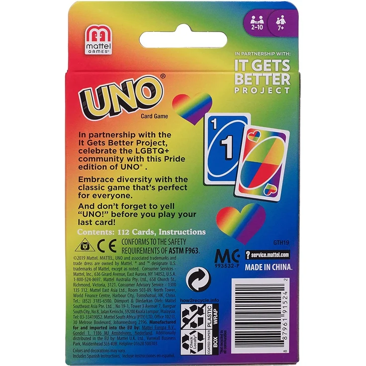 Mattel GTH19 UNO Play with Pride – Bild 5
