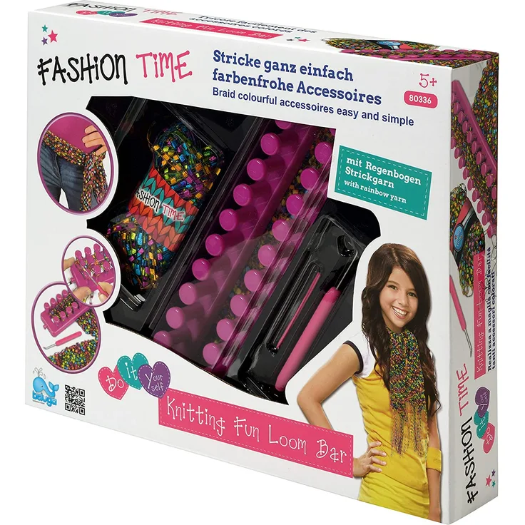 Beluga Spielwaren 80336 Fashion Time Knit 'n' Create 80336-Fashion, bunt