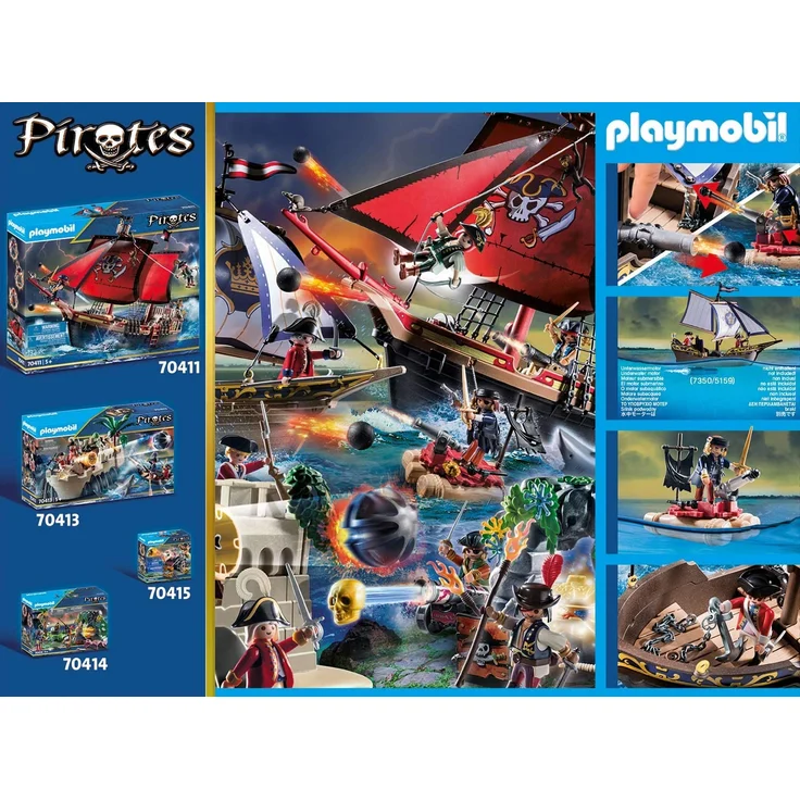 PLAYMOBIL Pirates 70412 Rotrocksegler, Ab 5 Jahren – Bild 3