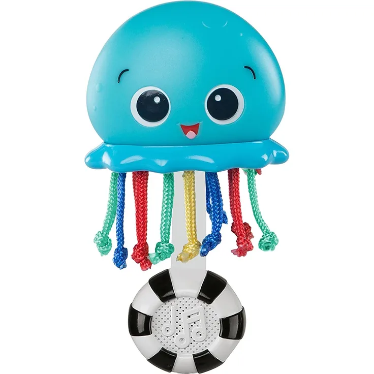 Baby Einstein, Musikspielzeug Qualle, Ocean Glow, mit Melodien, Lichtern und verschiedenen Oberflächen zur Förderung der Entwicklung der Sinne