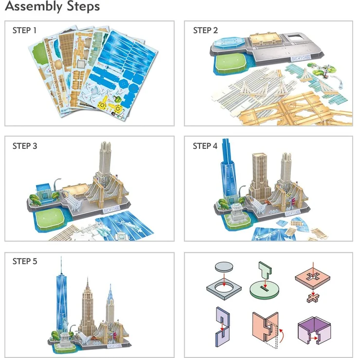 Dante Puzzle 3D City Line New York City (20255) – Bild 9