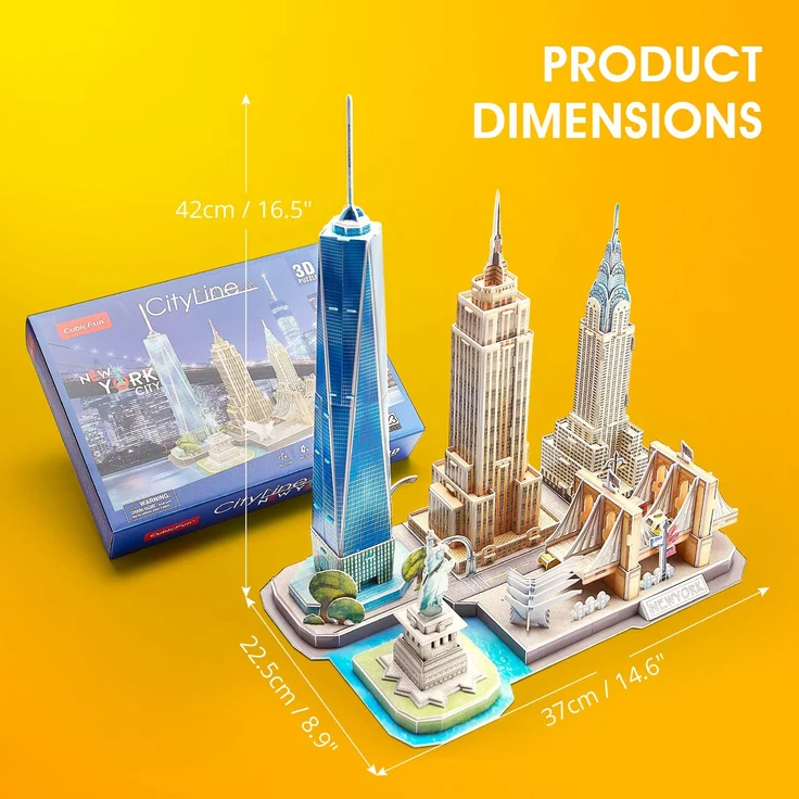 Dante Puzzle 3D City Line New York City (20255) – Bild 7