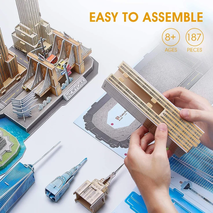 Dante Puzzle 3D City Line New York City (20255) – Bild 3