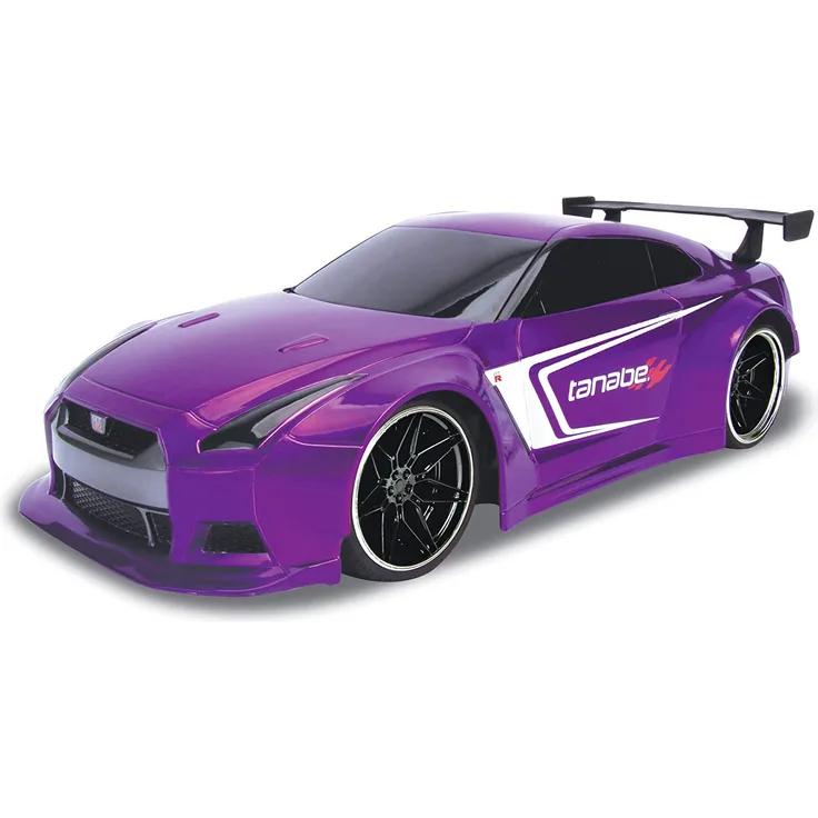 Dickie Toys 251106000 Nissan GT-R, RC, Ferngesteuertes Auto mit Funksteuerung, Turbo, bis zu 9 km/h, inkl. Batterien, USB-Ladefunktion, Maßstab 1:16, 29 cm, ab 6 Jahren, Weiss