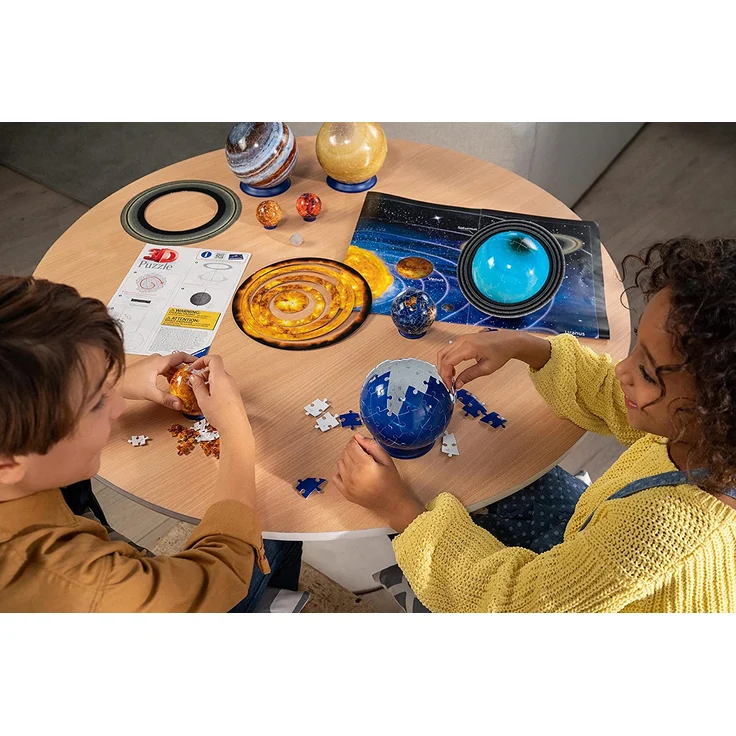 Ravensburger 3D Puzzle Planetensystem für Kinder ab 6 Jahren - 8 Puzzleball-Planeten als Sonnensystem Modell mit Poster - Modellbau ganz ohne Kleben – Bild 5