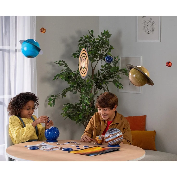 Ravensburger 3D Puzzle Planetensystem für Kinder ab 6 Jahren - 8 Puzzleball-Planeten als Sonnensystem Modell mit Poster - Modellbau ganz ohne Kleben – Bild 6