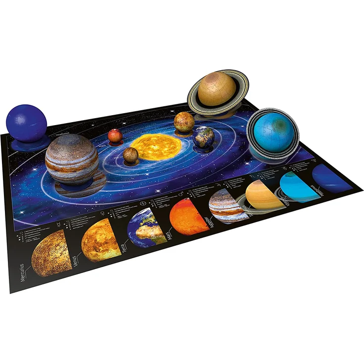 Ravensburger 3D Puzzle Planetensystem für Kinder ab 6 Jahren - 8 Puzzleball-Planeten als Sonnensystem Modell mit Poster - Modellbau ganz ohne Kleben – Bild 7