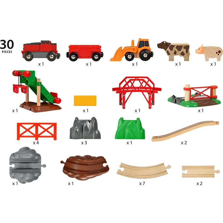 BRIO 33984 Großes Bahn Bauernhof-Set - Preisvergleich – Bild 3
