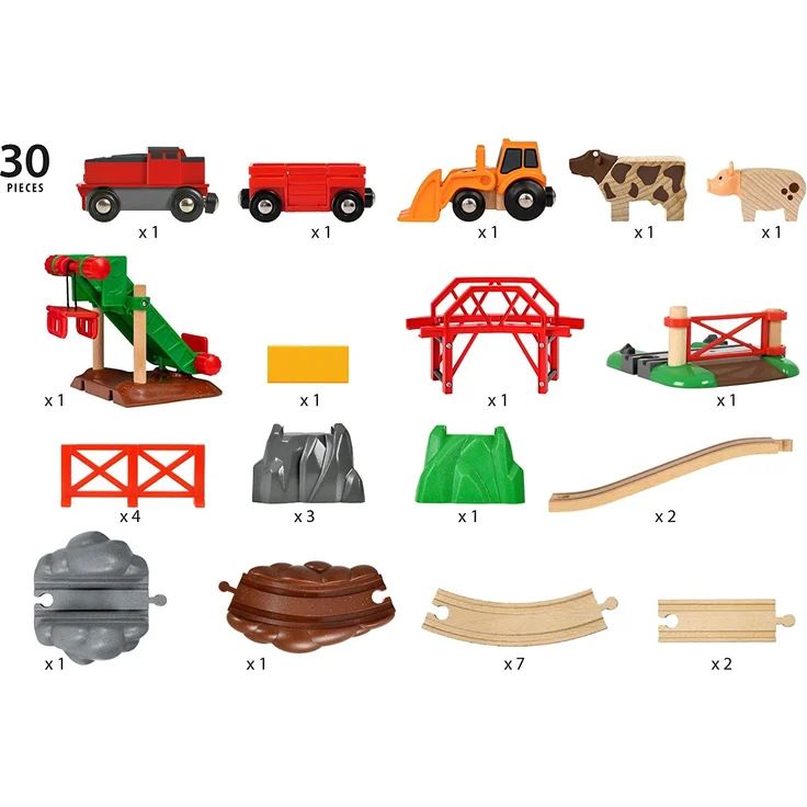 BRIO 33984 Großes Bahn Bauernhof-Set - Preisvergleich – Bild 11