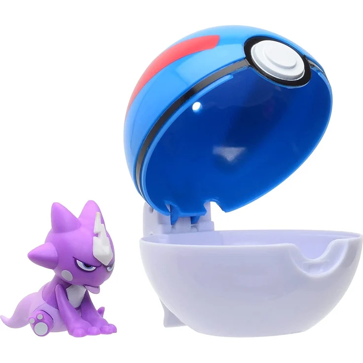 Spielfigur mit Pokeball zur Auswahl | Pokemon | Clip N Go | Action-Figuren Toxel – Bild 2