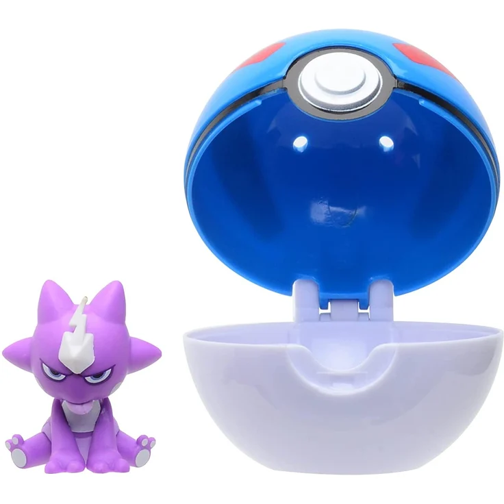 Spielfigur mit Pokeball zur Auswahl | Pokemon | Clip N Go | Action-Figuren Toxel – Bild 3