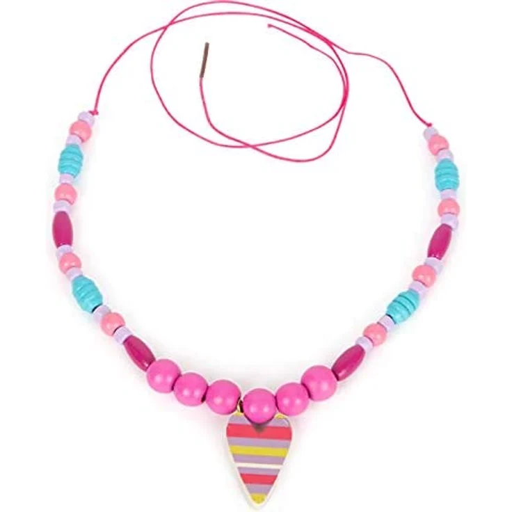 small foot 11726 - Fädelperlen-Set, Bastelset kompakt, pink-bunt – Bild 6