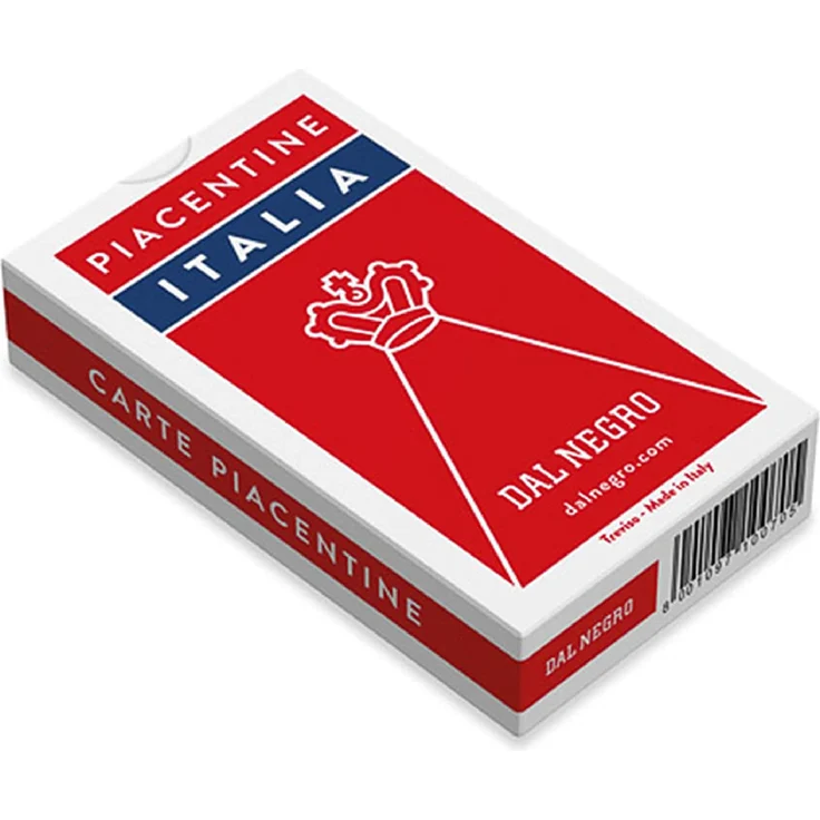 Dal Negro 10070 - Piacentine Italia Spielkarten, Etui Rot – Bild 4