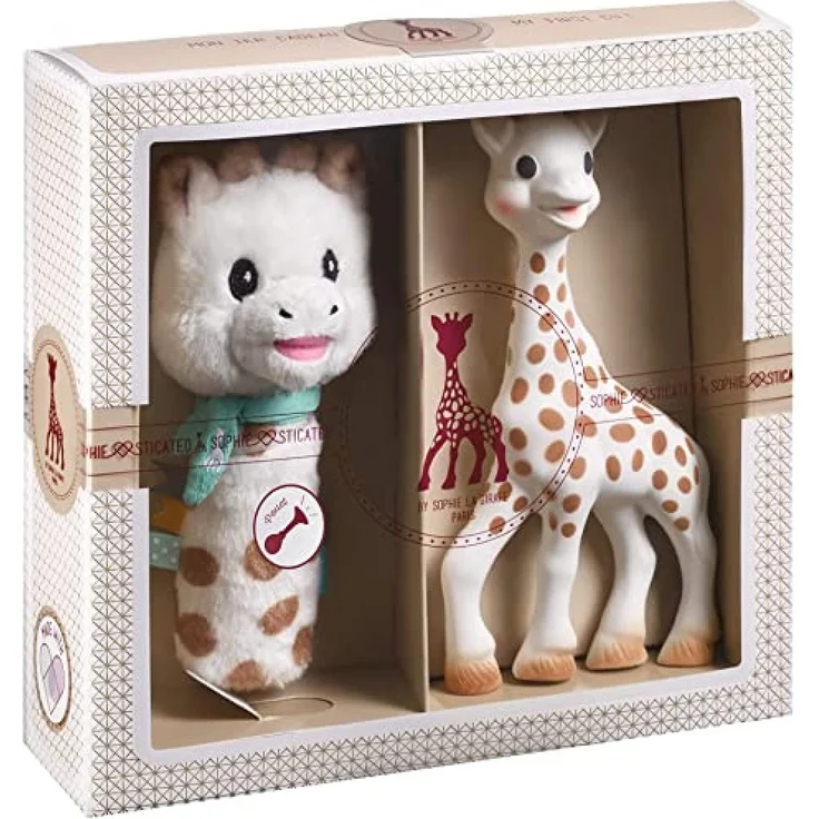 Sophie die Giraffe Geschenkset zur Geburt Sophiesticated Rassel Pouet 00012 – Bild 1
