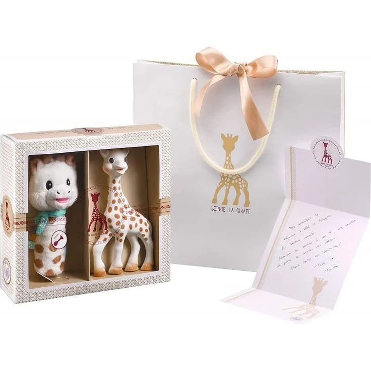 Sophie die Giraffe Geschenkset zur Geburt Sophiesticated Rassel Pouet 00012 – Bild 2