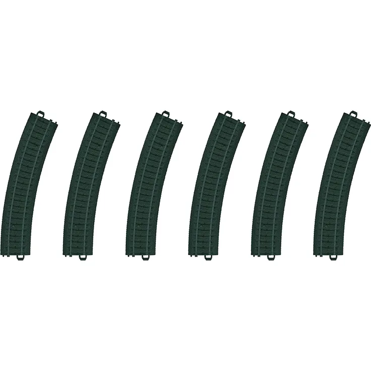 Märklin my world 23130 - Kunststoffgleise gebogen R1 = 360 mm/30° (Inhalt: 6 Gleise), Spur H0