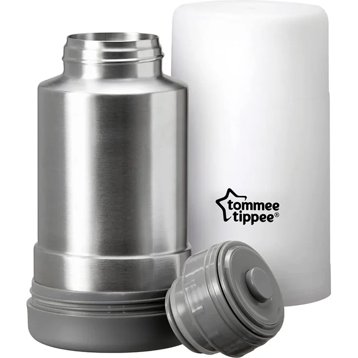 Tommee Tippee Closer to Nature Fläschchen- und Babykost-Erwärmer für unterwegs, BPA-frei, weiß , 1er Pack