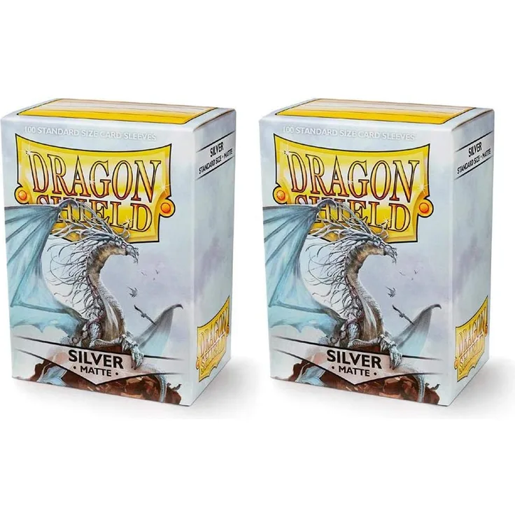 Dragon Shield 11008 Standard Sleeves Kartenhhüllen, Matte Silver