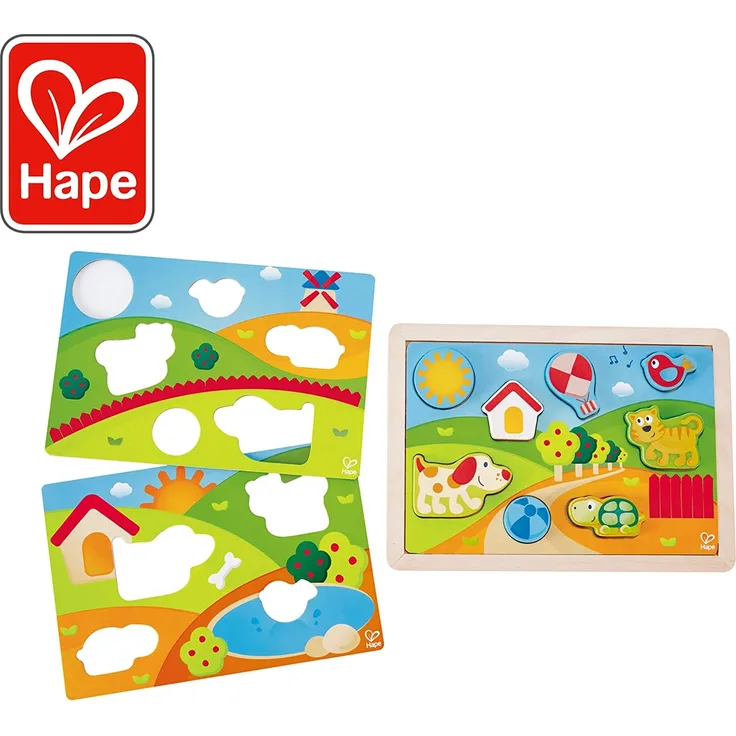 Hape E1601 Pepe und Friends Sonnental Puzzle