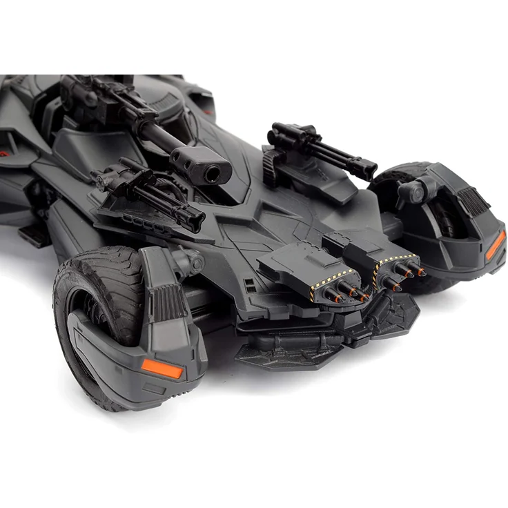 Jada Toys 253215000 Justice League Batmobil, Spielzeugauto, Modellauto, Die-cast, zu öffnende Türen, inkl. Batman Figur, Maßstab 1:24, schwarz, Talla Única – Bild 8