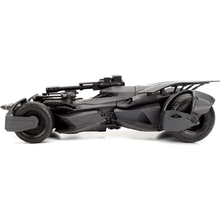 Jada Toys 253215000 Justice League Batmobil, Spielzeugauto, Modellauto, Die-cast, zu öffnende Türen, inkl. Batman Figur, Maßstab 1:24, schwarz, Talla Única – Bild 13