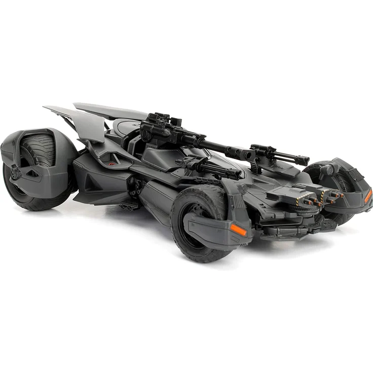 Jada Toys 253215000 Justice League Batmobil, Spielzeugauto, Modellauto, Die-cast, zu öffnende Türen, inkl. Batman Figur, Maßstab 1:24, schwarz, Talla Única – Bild 14