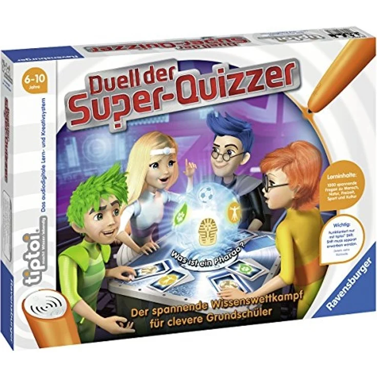 Ravensburger tiptoi 00833 - 'Duell der Super-Quizzer' / Spiel von Ravensburger ab 6 Jahren / Der spannende Wissenswettkampf für clevere Grundschüler – Bild 1