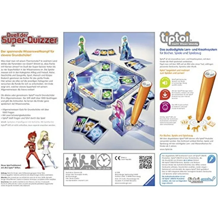 Ravensburger tiptoi 00833 - 'Duell der Super-Quizzer' / Spiel von Ravensburger ab 6 Jahren / Der spannende Wissenswettkampf für clevere Grundschüler – Bild 2