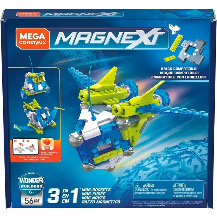 Mega Construx GFF24 Magnext 3-in-1 Mag-Raketen – Bild 6