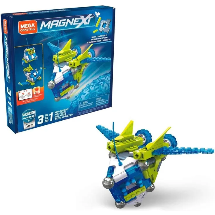Mega Construx GFF24 Magnext 3-in-1 Mag-Raketen