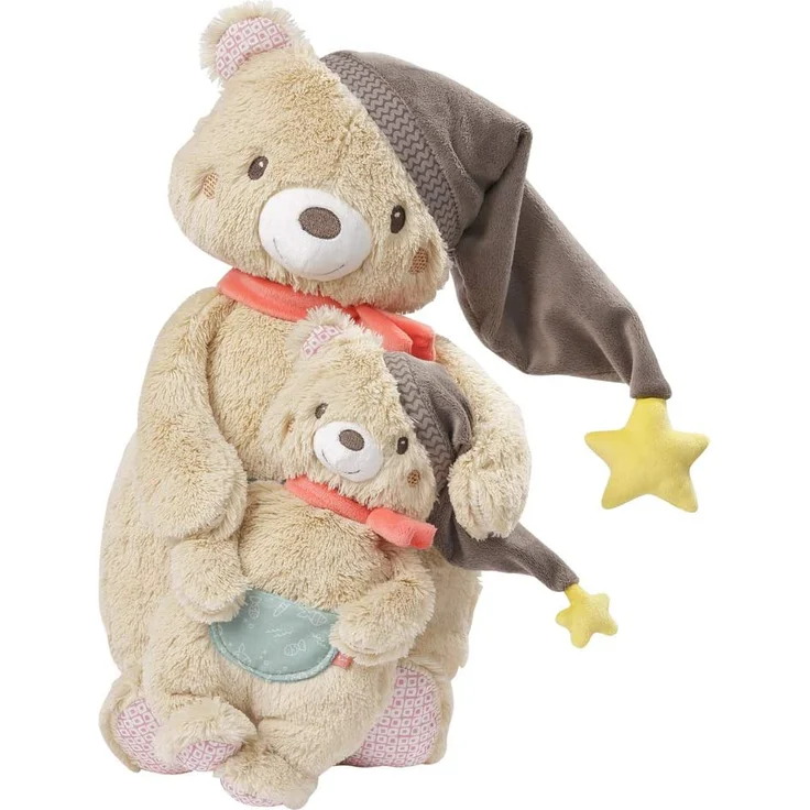 Fehn 060232 Kuscheltier Bär XL – Großes Stofftier zum Greifen, Fühlen und Knuddeln – Für Babys und Kleinkinder ab 0+ Monaten – Größe: 42 cm – Bild 6