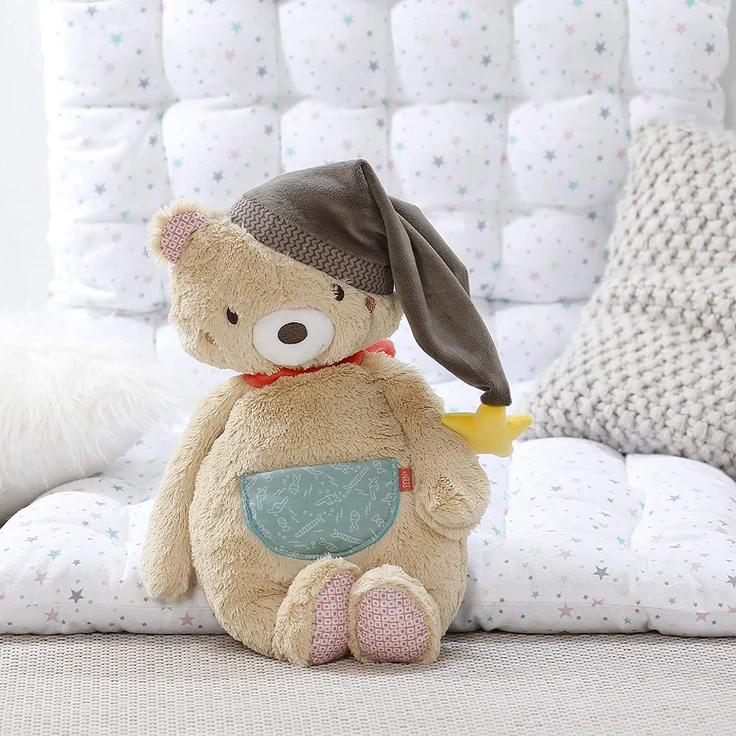 Fehn 060232 Kuscheltier Bär XL – Großes Stofftier zum Greifen, Fühlen und Knuddeln – Für Babys und Kleinkinder ab 0+ Monaten – Größe: 42 cm – Bild 5
