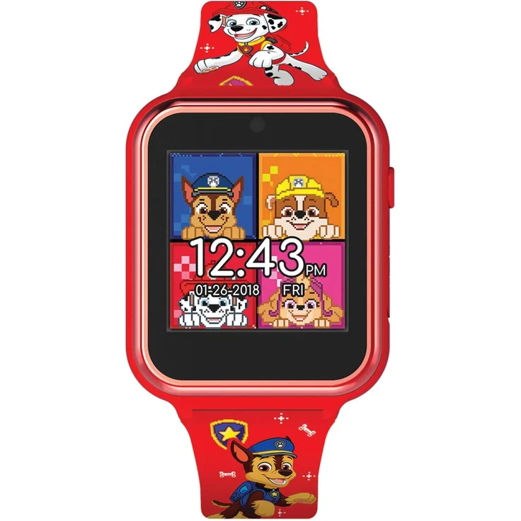 Accutime Kinder Smart Watch Paw Patrol (rot): Selfie Kamera, Foto & Video, Stoppuhr, 6 Spiele, 3 Hintergründe, 10 Ziffer – Bild 2
