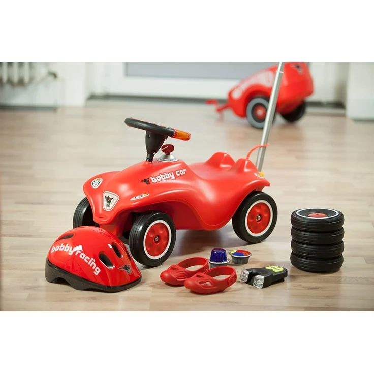 BIG - Bobby Car Whisper Wheels - Flüsterräder für Rutscher Autos, Reifen-Set mit Befestigungsclips und Montageanleitung, für Kinder ab 1 Jahr – Bild 3
