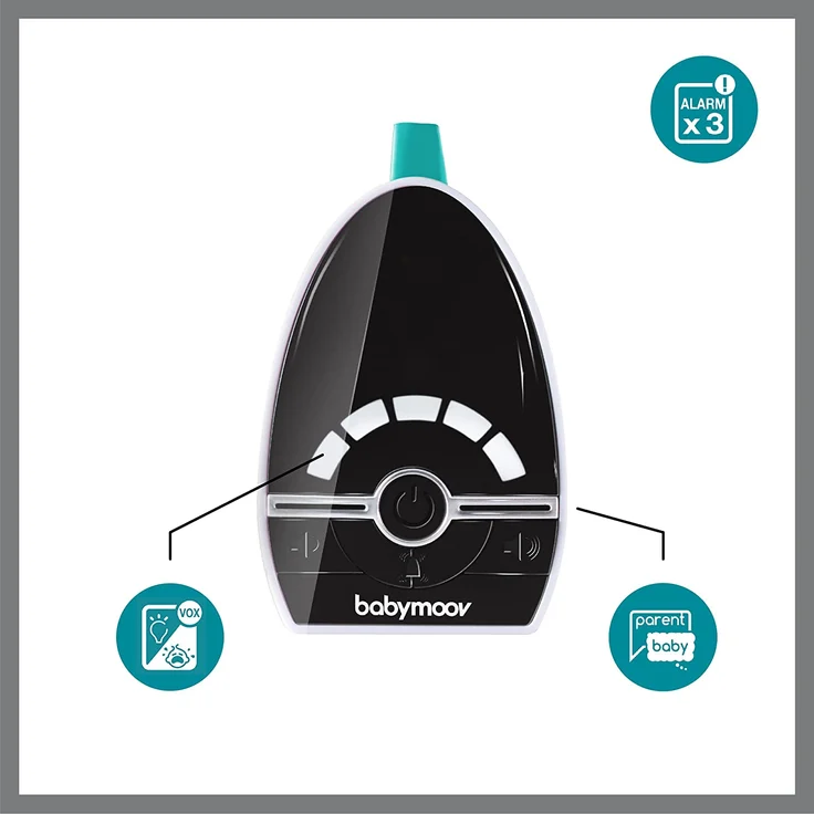 Babymoov 'Expert Care' Babyphone, Digital Green Technology (strahlungsarm), 1000 m Reichweite – Bild 4