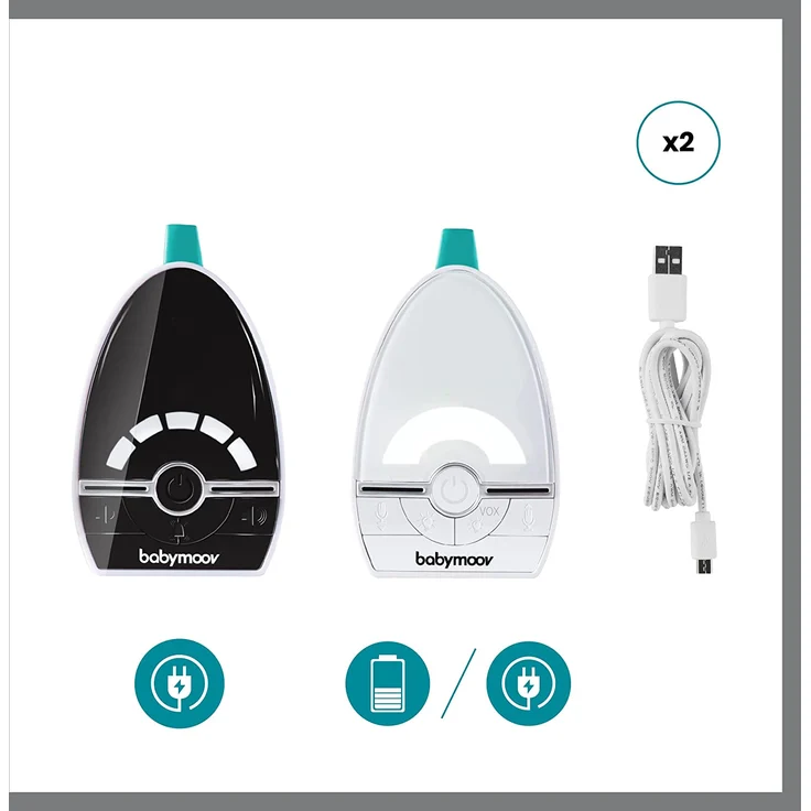 Babymoov 'Expert Care' Babyphone, Digital Green Technology (strahlungsarm), 1000 m Reichweite – Bild 6