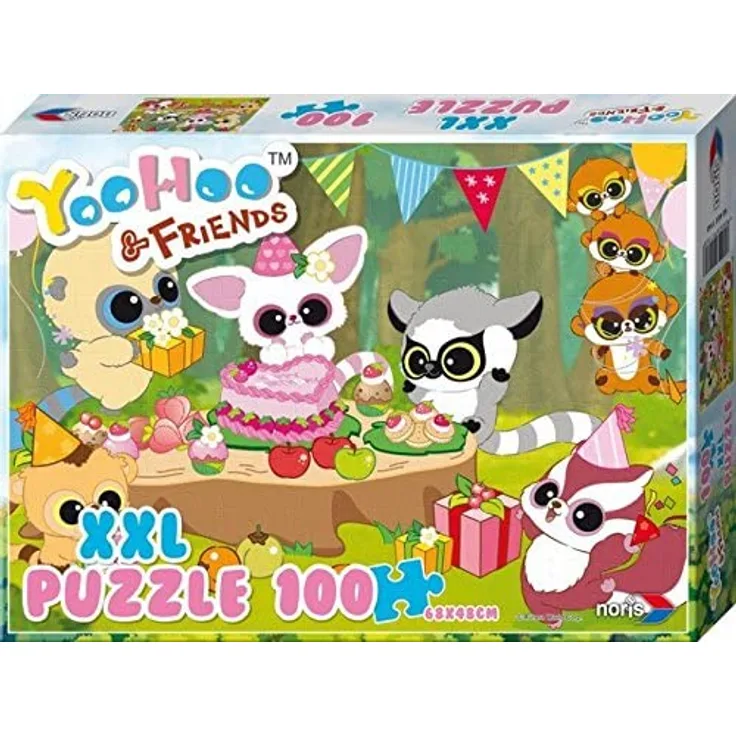 Noris 606031160 - Yoohoo & Friends XXl Birthday Puzzle, 100 Teile