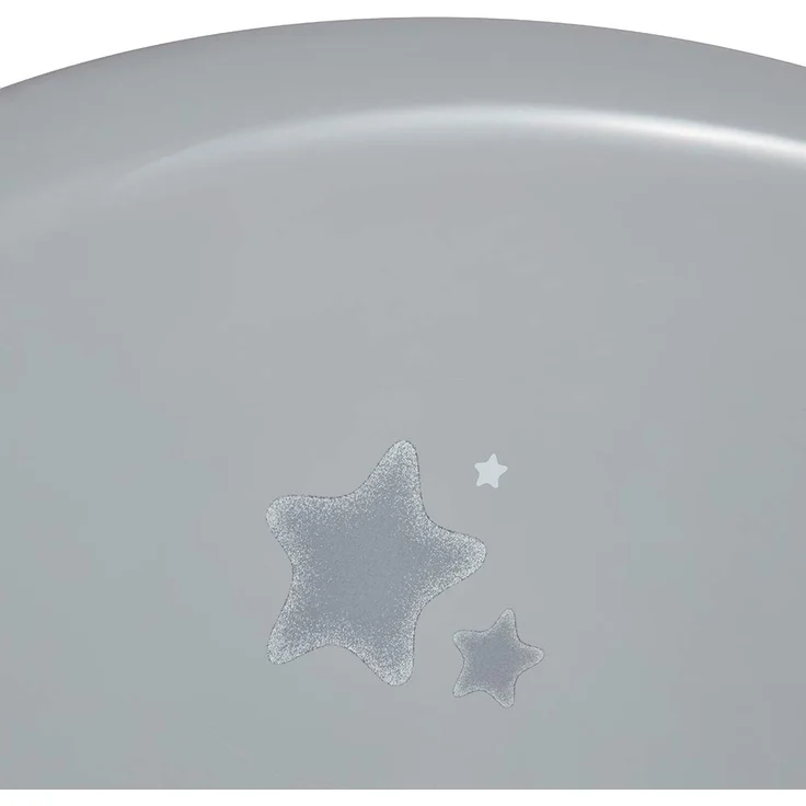 keeeper Babybadewanne mit Stöpsel, Sterne Grau, Ab 0 bis ca. 12 Monate, 84 cm lang, ergonomisch – Bild 3