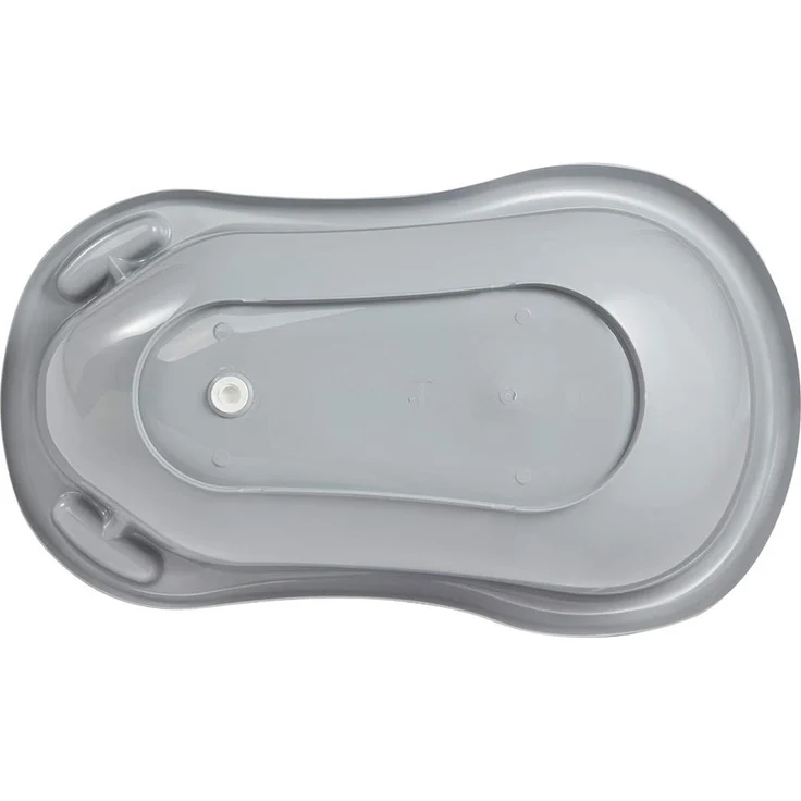 keeeper Babybadewanne mit Stöpsel, Sterne Grau, Ab 0 bis ca. 12 Monate, 84 cm lang, ergonomisch – Bild 7