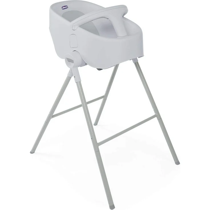 Chicco Bubble Nest Dusch/Wannensitz, für Standardduschen (70 x 70 cm) Babywanne Badewannensitz 0-12 Monate, cool grey – Bild 3