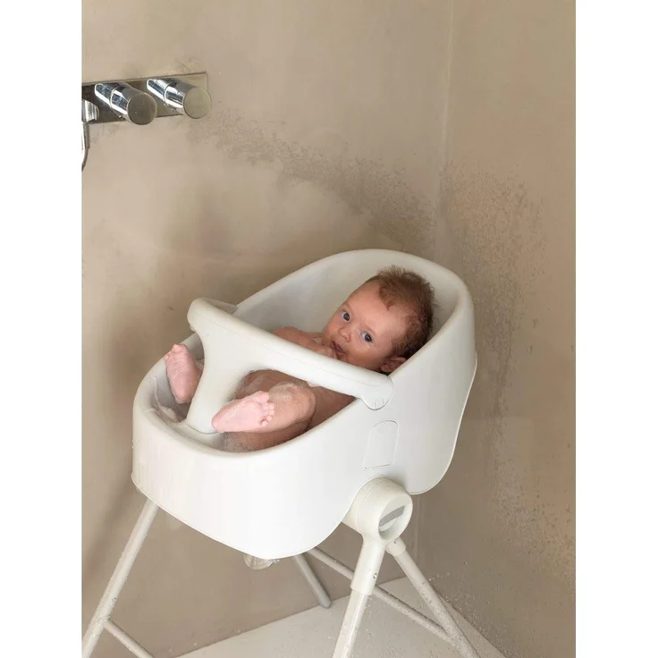 Chicco Bubble Nest Dusch/Wannensitz, für Standardduschen (70 x 70 cm) Babywanne Badewannensitz 0-12 Monate, cool grey – Bild 13