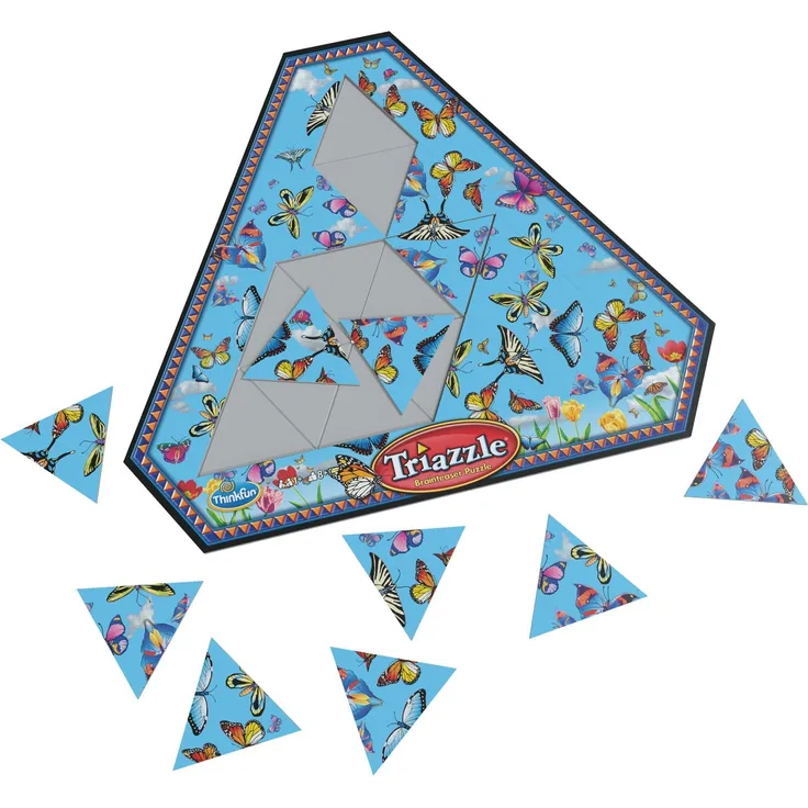 ThinkFun 76492 Triazzle Schmetterlinge, ein Logikpuzzle für Kinder und Erwachsene ab 8 Jahren