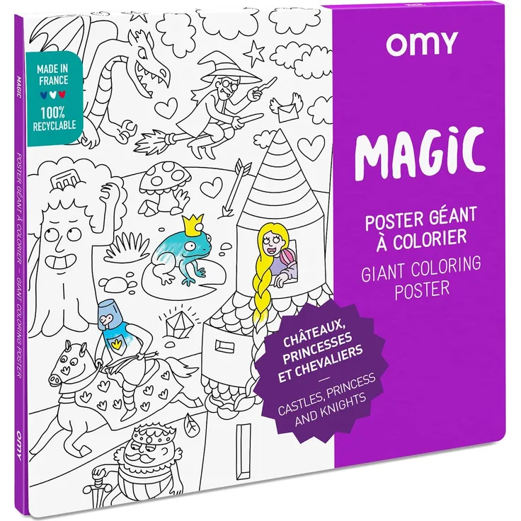 Giant Coloring Poster 70 x 100, Magic