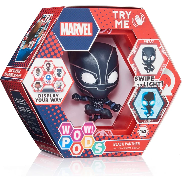 Wow! Pods Avengers Figuren - Wakanda Forever Black Panther | Avengers Fanartikel Offizielle Marvel Legends Superhelden Leuchtende Wackelfigur | Marvel Fanartikel Sammelspielzeug… – Bild 1