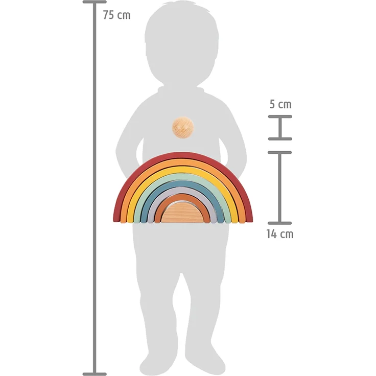Holzbausteine Regenbogen 'Safari' – Bild 10